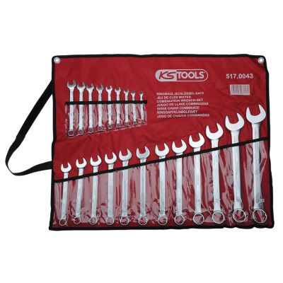 KS TOOLS 517.0043 Sada očkových a vidlicových kľúčov