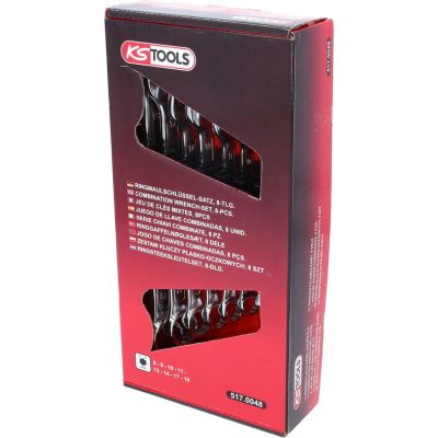 KS TOOLS 517.0048 Sada očkových a vidlicových kľúčov