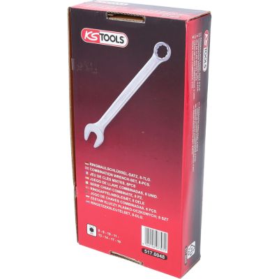KS TOOLS 517.0048 Sada očkových a vidlicových kľúčov
