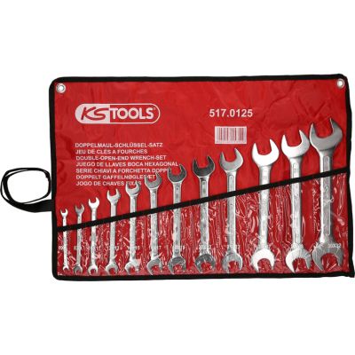 KS TOOLS 517.0125 Dobbelthodet fastnøkkelsett
