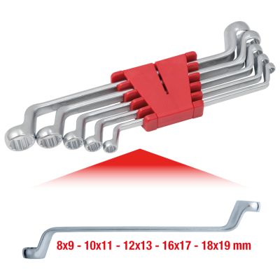 KS TOOLS 517.0295 Sada dvojitých očkových kľúčov