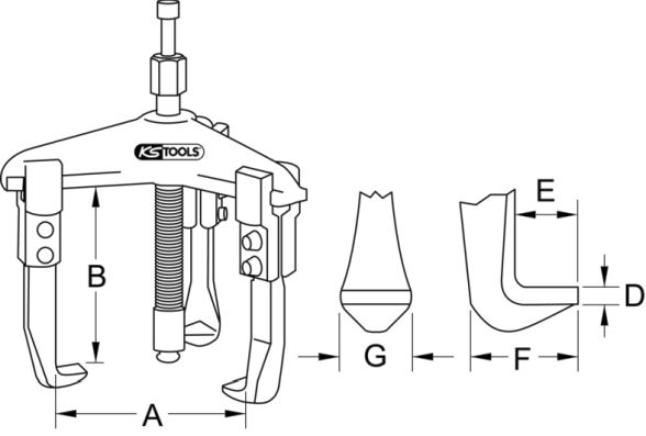 KS TOOLS 918.0009 Forlengelsessats, pipenøkkel