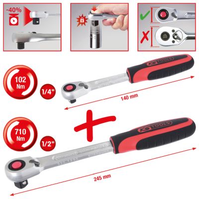KS TOOLS 920.0002 Sada prepínacích rační
