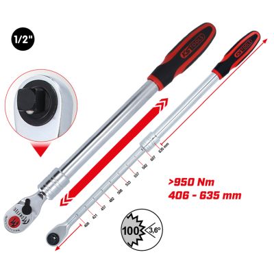 KS TOOLS 935.1285 Prepínacia račňa