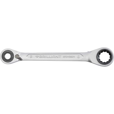 KS TOOLS BT013901 Dobbelthodet ringnøkkel med skralle