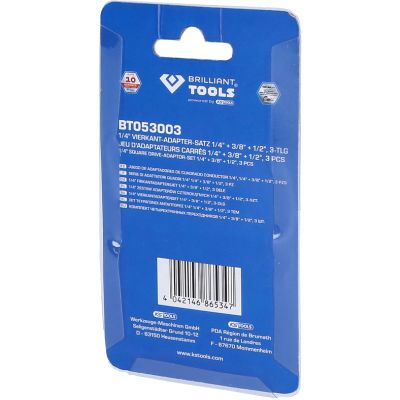 KS TOOLS BT053003 Firkantadapter-bitsett