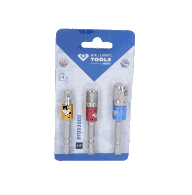 KS TOOLS BT053003 Firkantadapter-bitsett