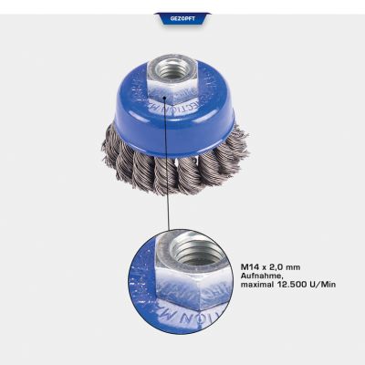 KS TOOLS BT103103 Cup Brush, angle grinder