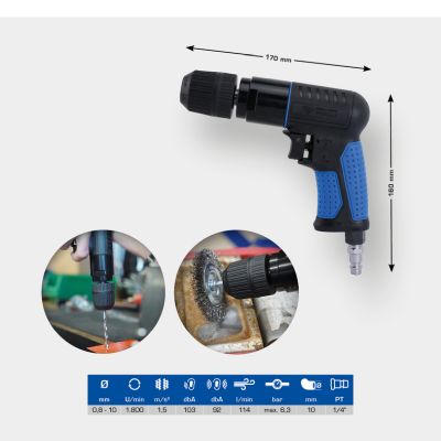 KS TOOLS BT160704 Vŕtačka (stlačený vzduch)