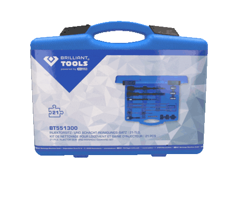 KS TOOLS BT551300 Sada naradia na cistenie a frezovanie sedla CR-vstrekovacov