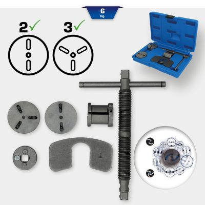 KS TOOLS BT701150 Sada prípravkov otočenia/zatlačenia piestikov brzdov. strmeň