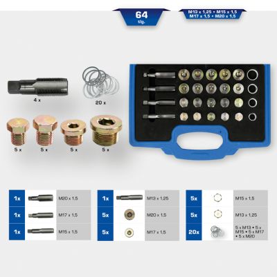KS TOOLS BT711250 Repair Kit, oil drain plug thread