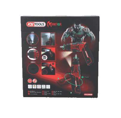 KS TOOLS 515.6500 Slagskrutrekker (trykkluftdrevet)