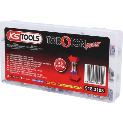 KS TOOLS 918.3108 Screwdriver Bit Set
