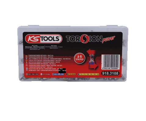 KS TOOLS 918.3108 Screwdriver Bit Set