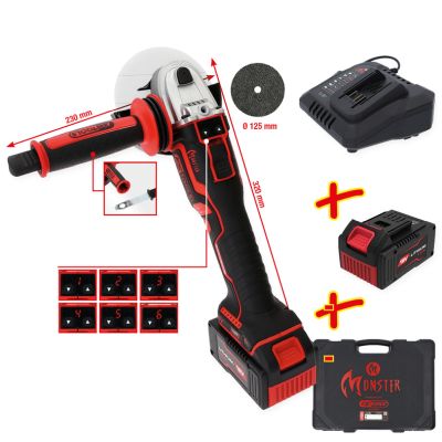 KS TOOLS 515.6200 Uhlová brúska (akumulátor)