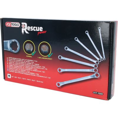 KS TOOLS 517.1555 Double Ring Spanner Set