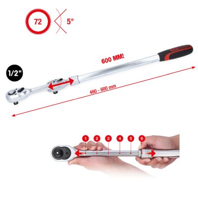 KS TOOLS 914.1205 Prepínacia račňa