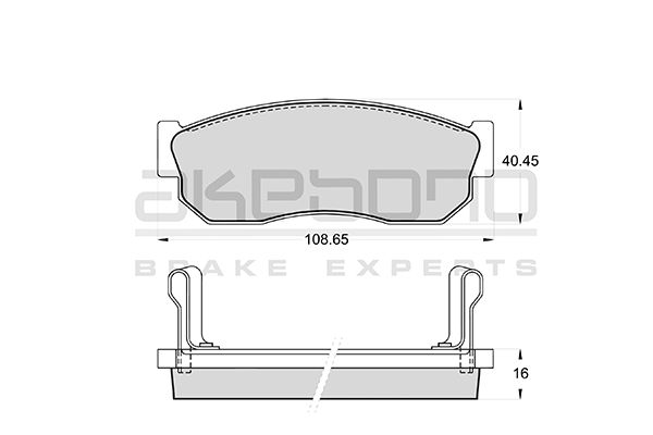 AKEBONO AN-107WK Brake Pad Set, disc brake