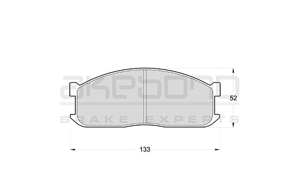 AKEBONO AN-133KE Brake Pad Set, disc brake