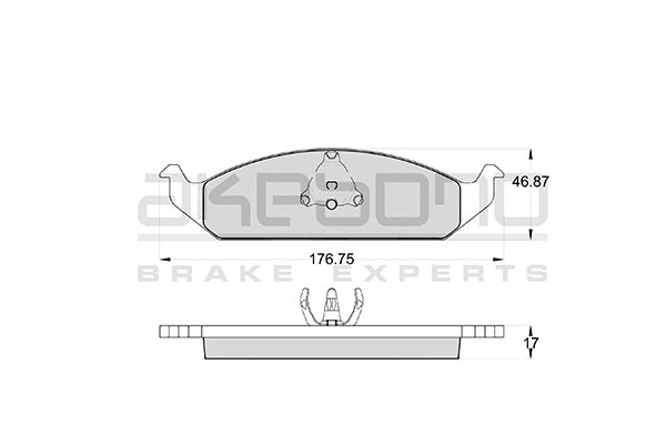 AKEBONO AN-650WK Brake Pad Set, disc brake