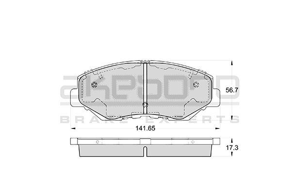 AKEBONO AN-663WK Brake Pad Set, disc brake