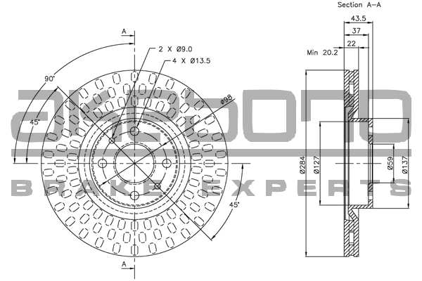 AKEBONO BN-0296E Δισκόπλακα