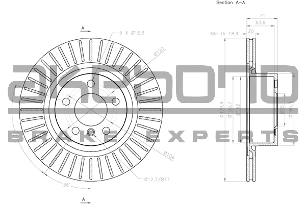 AKEBONO BN-0333E Δισκόπλακα