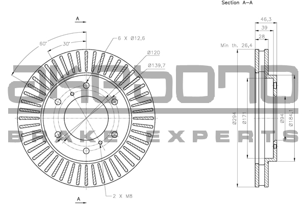 AKEBONO BN-0808E Δισκόπλακα