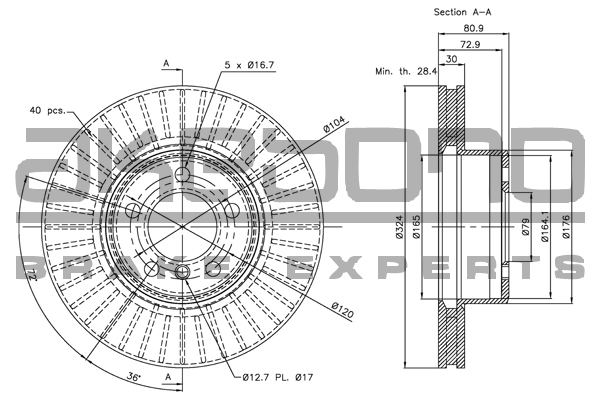 AKEBONO BN-0976E Δισκόπλακα