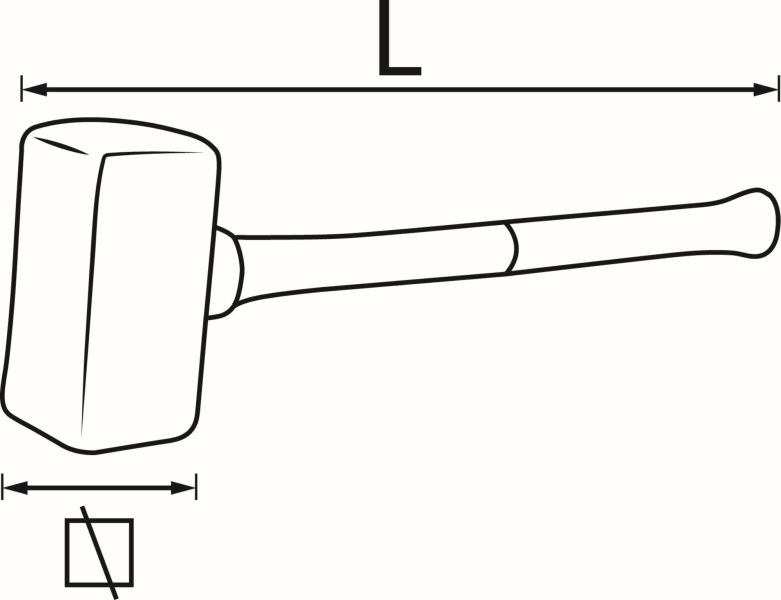 VIGOR V2235 Rubber Hammer