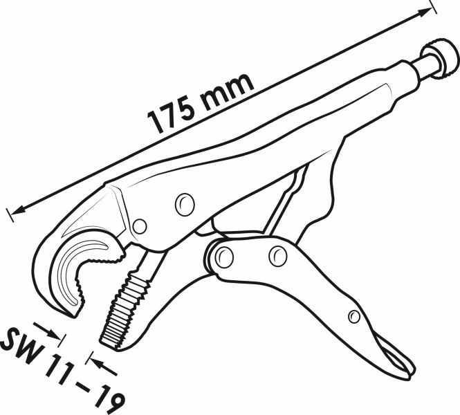 VIGOR V3738 Låsetang