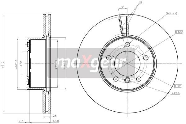 MAXGEAR 19-1941 Bremsscheibe