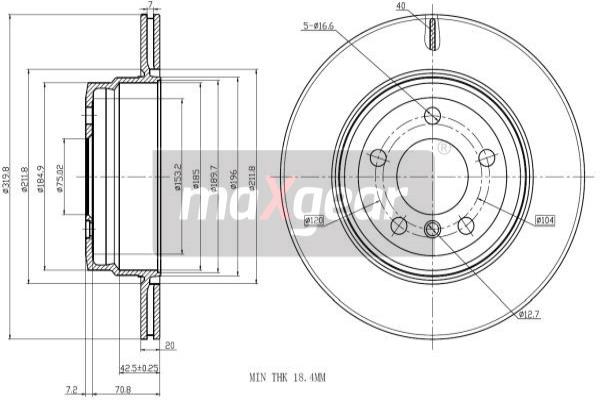 MAXGEAR 19-2411MAX Brzdový...