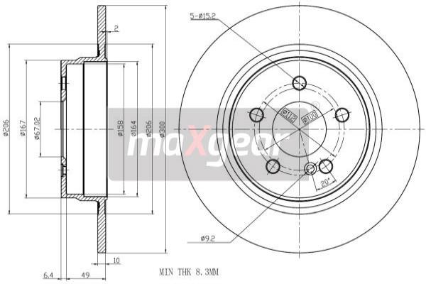 MAXGEAR 19-2680MAX Brzdový...