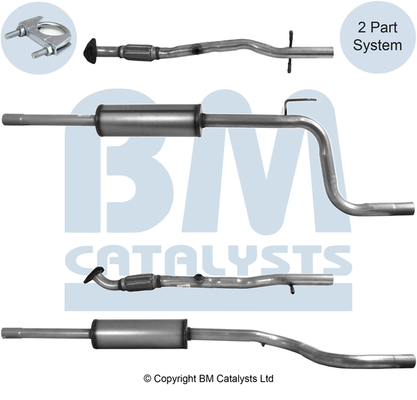 BM CATALYSTS BM50965 Abgasrohr für OPEL VAUXHALL
