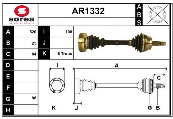 SNRA AR1332 Arbre de...