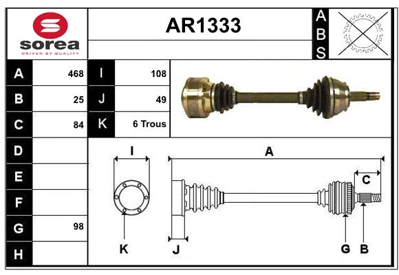 SNRA AR1333 Arbre de...