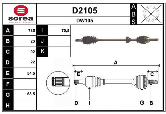 SNRA D2105 Arbre de...