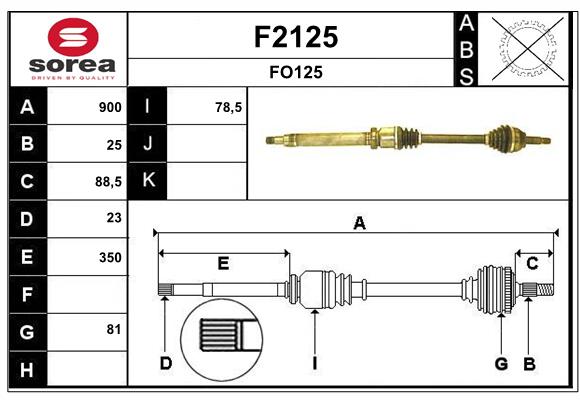 SNRA F2125 Arbre de...