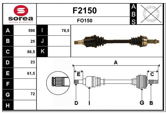 SNRA F2150 Arbre de...