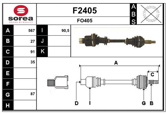 SNRA F2405 Arbre de...