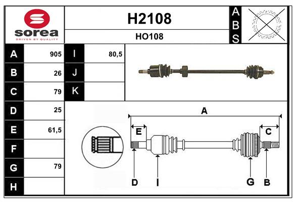 SNRA H2108 Arbre de...