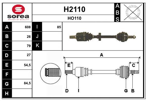 SNRA H2110 Arbre de...