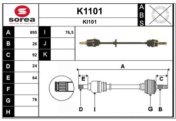 SNRA K1101 Arbre de...