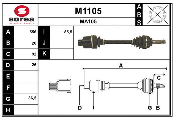 SNRA M1105 Arbre de...