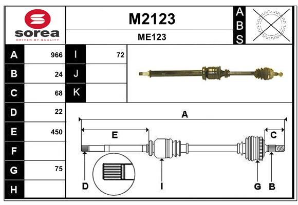SNRA M2123 Arbre de...
