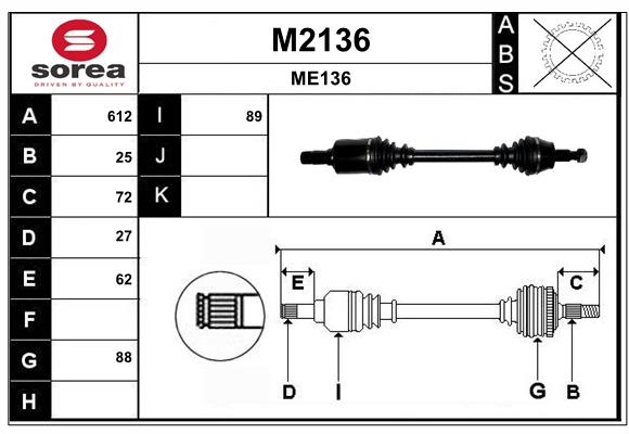 SNRA M2136 Arbre de...