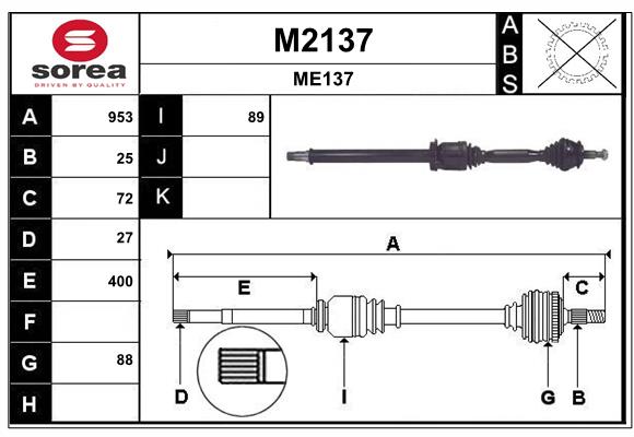 SNRA M2137 Arbre de...