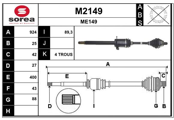 SNRA M2149 Arbre de...